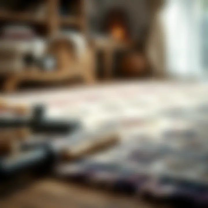 Essential Tools for Effective Rug Cleaning Essential tools laid out for rug cleaning