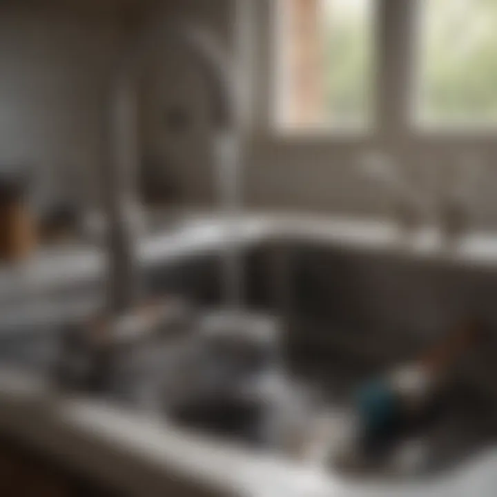 Tools for unclogging kitchen sink drains