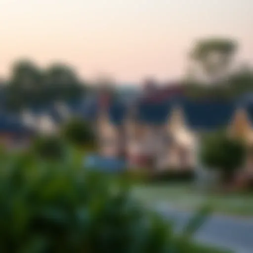 Tranquil Affordable Neighborhood Scenic view of a tranquil neighborhood with affordable homes