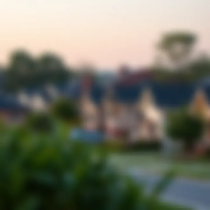 Tranquil Affordable Neighborhood Scenic view of a tranquil neighborhood with affordable homes