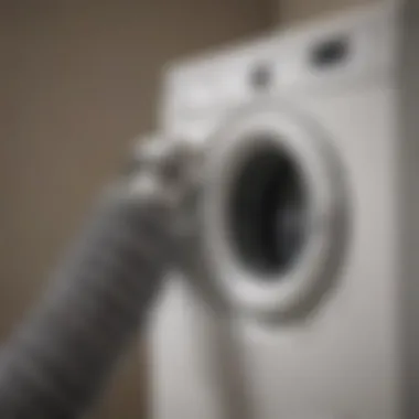 Air hose attachment connected to a dryer vent