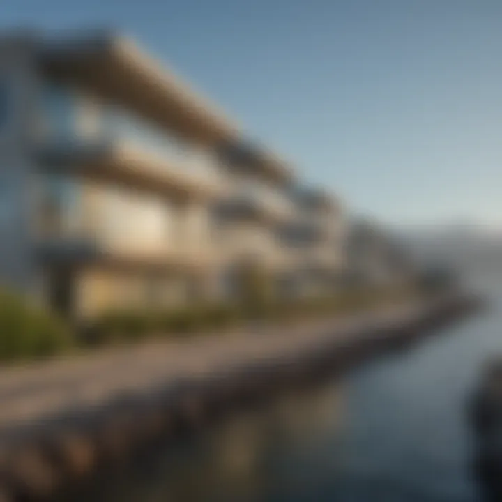 Scenic view of Alki Beach with waterfront apartments