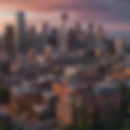Seattle skyline showcasing various architectural styles