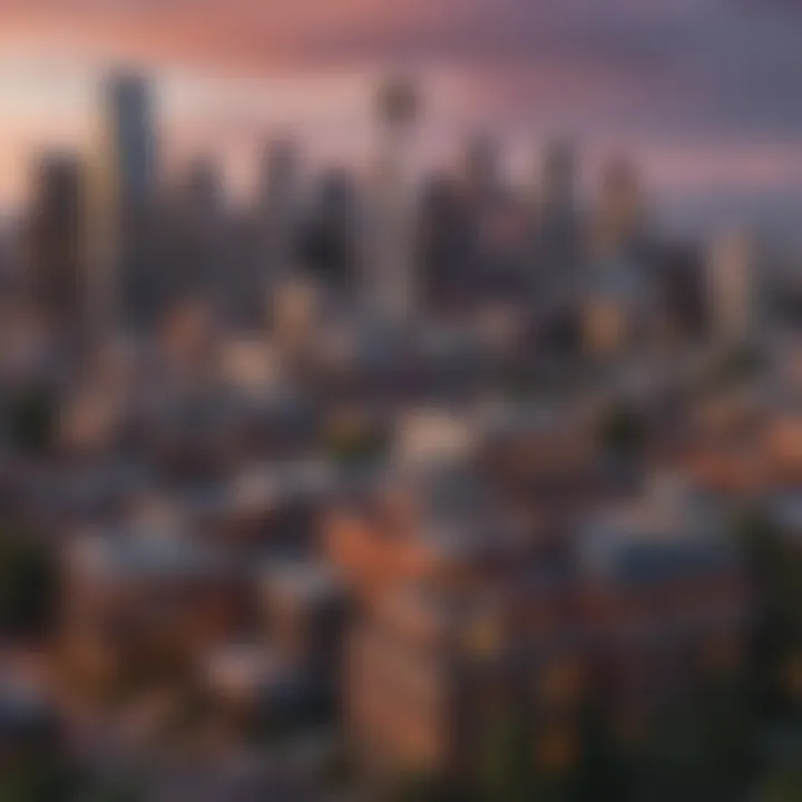 Seattle skyline showcasing various architectural styles