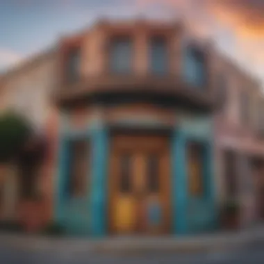 Cultural Vibrancy of San Antonio A lively cultural scene in San Antonio with colorful murals and bustling streets.