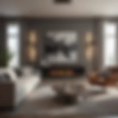 Chic Living Room in a Dallas Apartment Stylish Dallas apartment living room with modern furniture