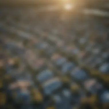 Aerial View of Florida Neighborhood Aerial view of a vibrant Florida neighborhood showcasing real estate opportunities