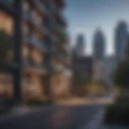 Urban skyline showcasing luxury condos