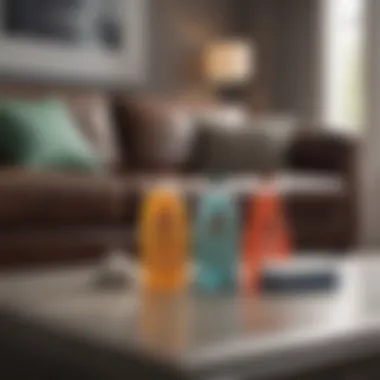 Essential Cleaning Supplies for Couch Care A collection of cleaning supplies for couch care