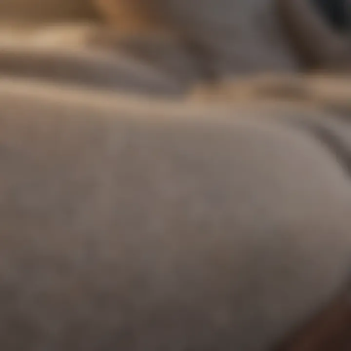 Close-up of fabric texture on a well-maintained couch