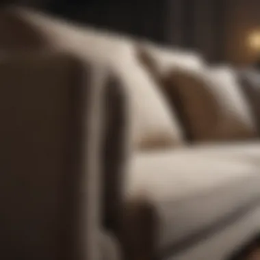 Luxurious Fabric Sofa Maintenance Luxurious fabric sofa with a clean appearance