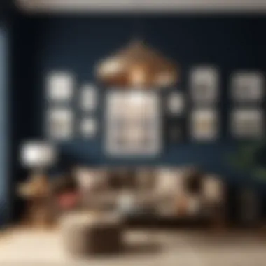 Guide to Setting Up a Gallery Wall A step-by-step guide visual for gallery wall setup