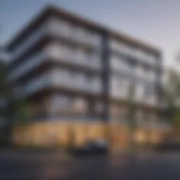 Modern architectural design of Brentwood Apartments showcasing unique facades