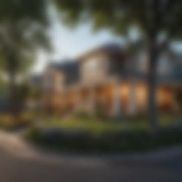 Vibrant neighborhood surrounding Brentwood Apartments with parks and cafes
