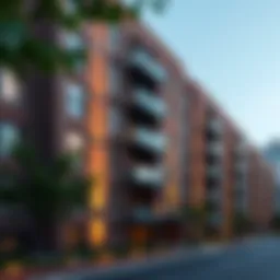 Exterior view of Brightwood Park Apartments showcasing architectural design