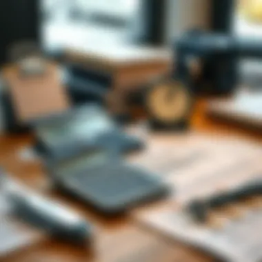 Tools for Calculating Rental Depreciation Calculator and financial documents on a desk