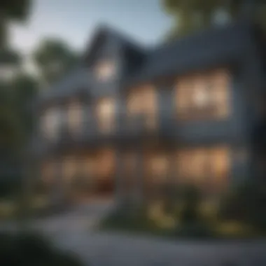 Architectural Styles and Square Footage A detailed blueprint showcasing various architectural styles.