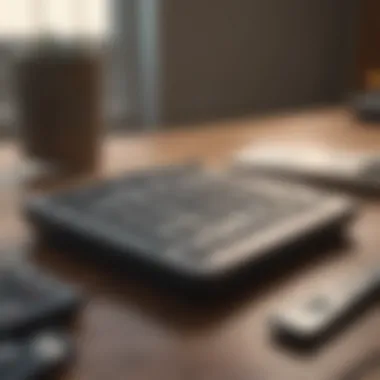 A calculator displaying calculations for room square footage