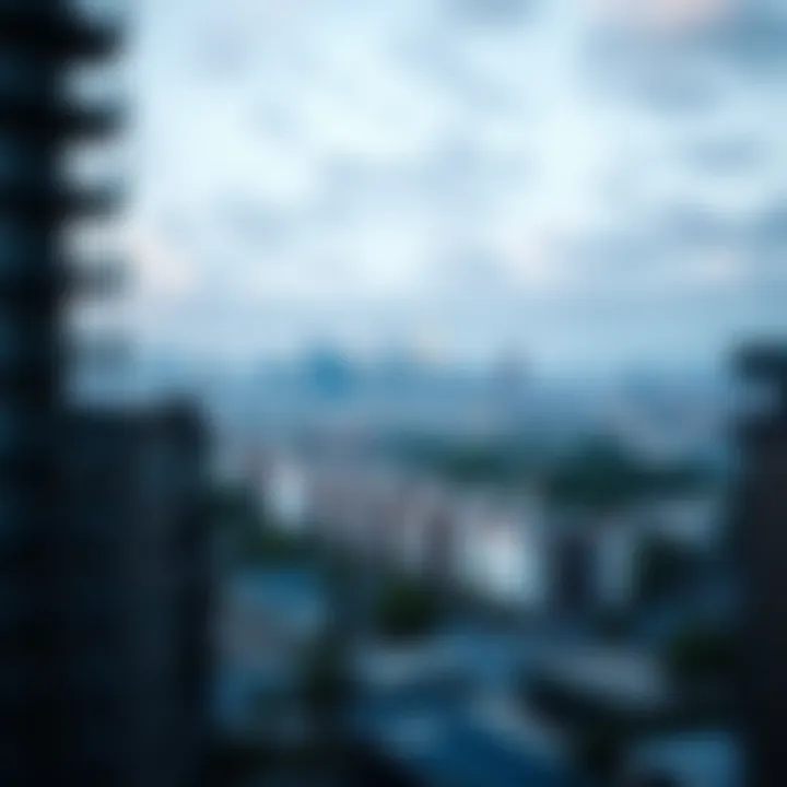 Breathtaking Skyline from the Apartments Stunning skyline view from City View Terrace Apartments