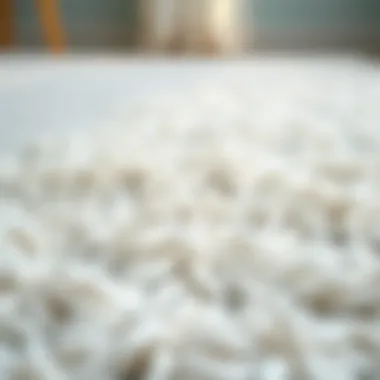 Textural Beauty: The Allure of White Rugs Close-up of texture on a pristine white area rug