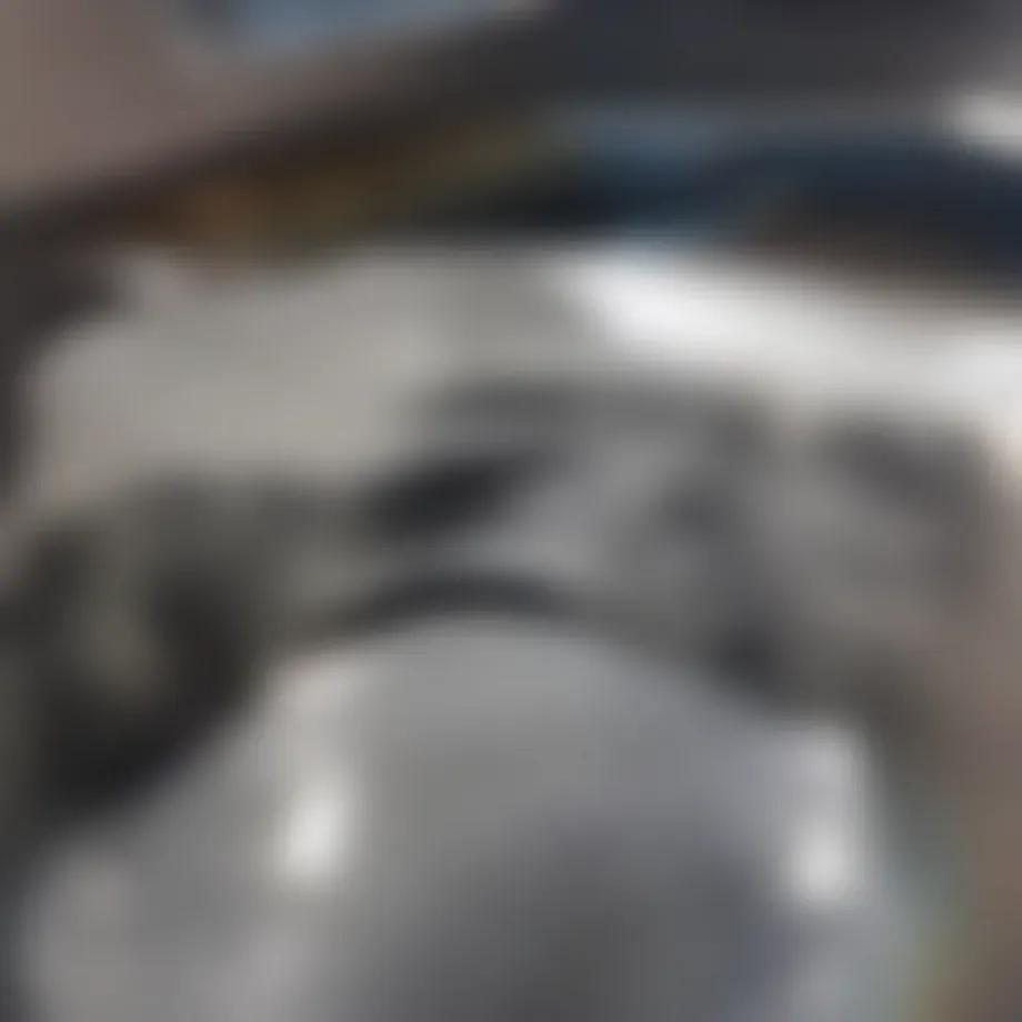 Shiny stainless steel surface after cleaning