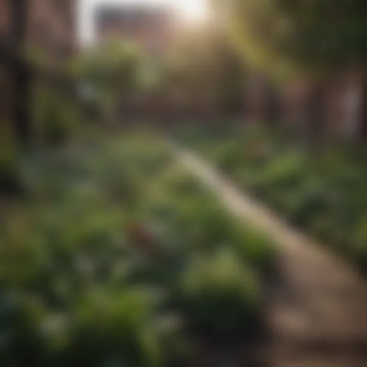 Lush community garden that enhances urban living in Clinton Hill