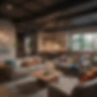 Collaborative Lounge Area in Co-Living An inviting lounge area with residents collaborating and socializing