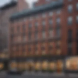 View of a classic NYC co-op building