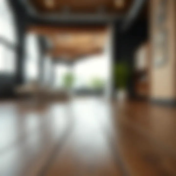Close-Up of Fake Wooden Flooring Close-up of a fake wooden floor