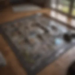 Detailed floor plan showcasing measurement techniques