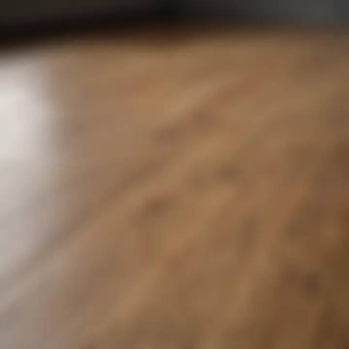 Before and after comparison of oak floorboards after cleaning