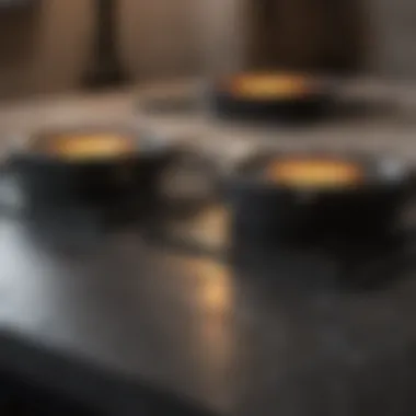 Transformation of Ceramic Stove Top Before and after comparison of a ceramic stove top cleaning