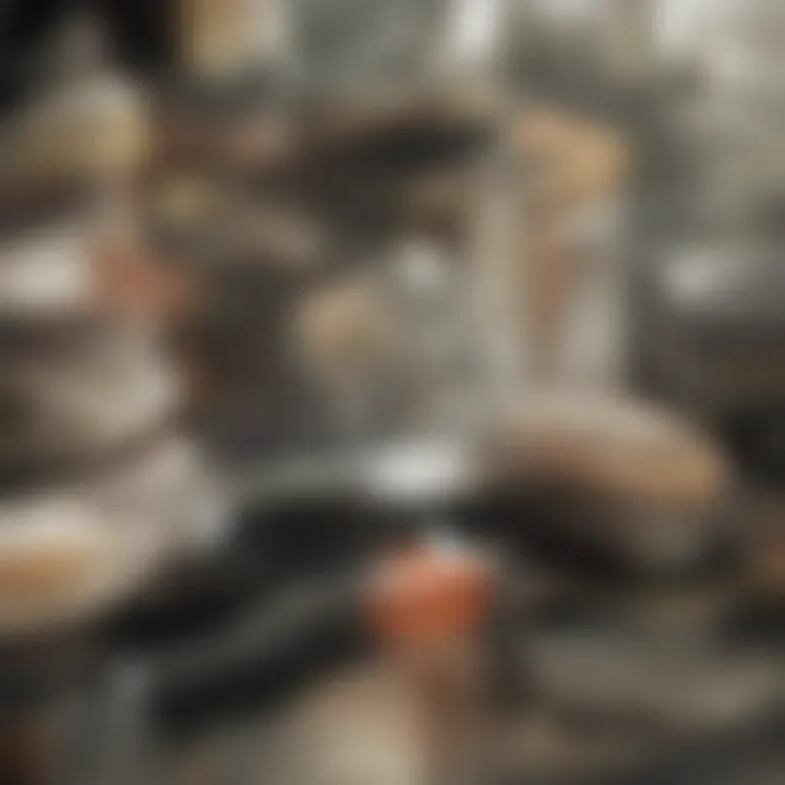 Illustration of proper techniques for cleaning a ceramic stove top