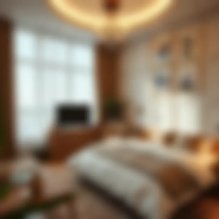 Elegant bedroom decor showcasing comfort and aesthetics