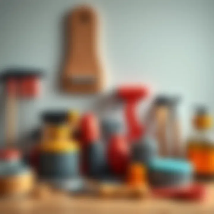 Essential maintenance tools organized neatly