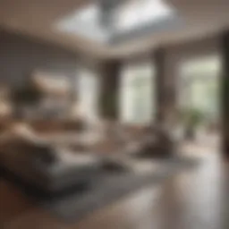 An inviting living space showcasing modern design elements