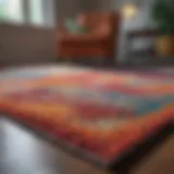 A beautifully cleaned area rug showcasing vibrant colors