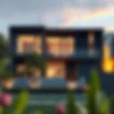 Modern rental property exterior showcasing design