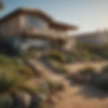 Coastal neighborhood in San Diego showcasing housing