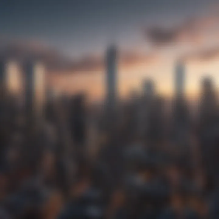 A scenic view of New York City skyline.