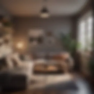 Creating a Comfortable Living Nook Cozy corner setup in a studio living space