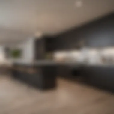 Modern kitchen equipped with appliances in a rental home