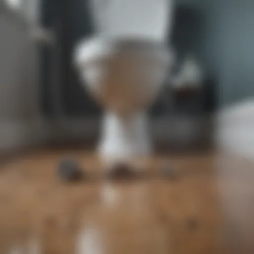 Visual representation of a common toilet clogging issue