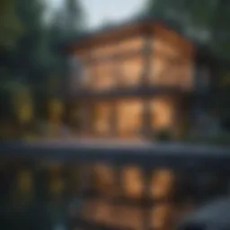 A visual representation of location factors affecting rental pricing.