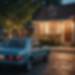 A vibrant street scene in a Dallas neighborhood showcasing local culture