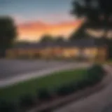 Scenic view of a vibrant neighborhood in a suburb of Austin