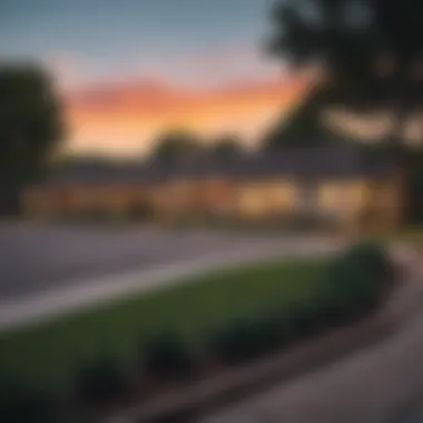 Scenic view of a vibrant neighborhood in a suburb of Austin