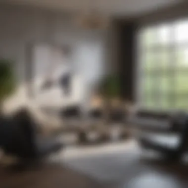 Stylish Living Room in Rental Property Modern living room interior design