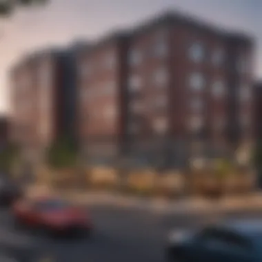 View of the vibrant neighborhood surrounding DuPont East Apartments