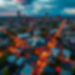 Aerial view of Atlanta showcasing a vibrant neighborhood